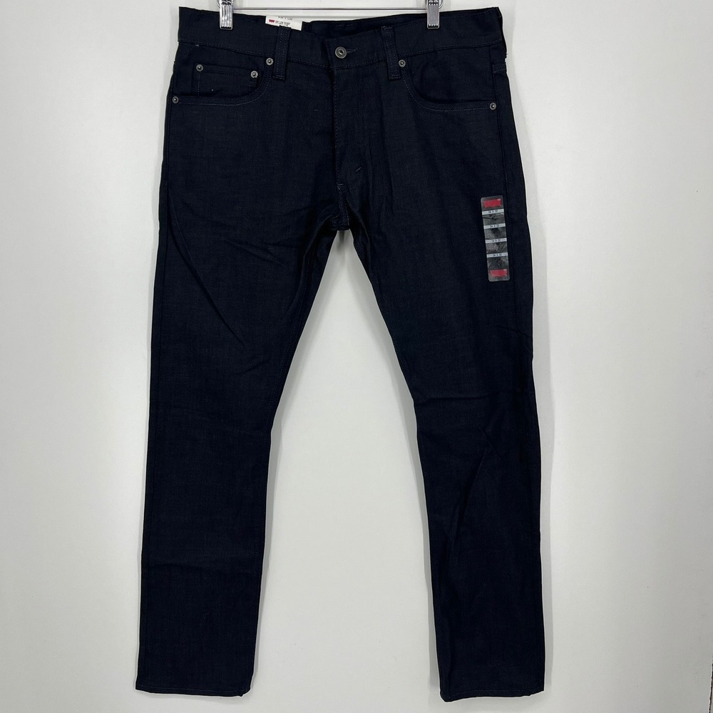 Levis 591 Low Skinny Jeans Mens 34x32 Dark Wash Stretch Denim 05591-XXXX New